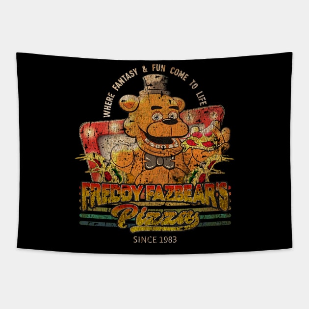 Retro Freddy Fazbear's Pizza 1983 Tapestry by Super Dream Paradise 