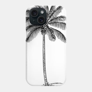 Minimalist Black Palm Tree Phone Case