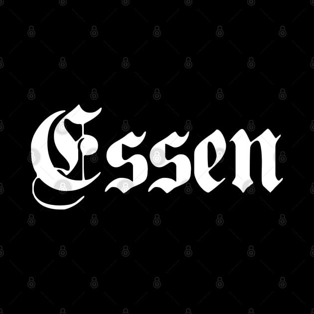 Essen written with gothic font by Happy Citizen
