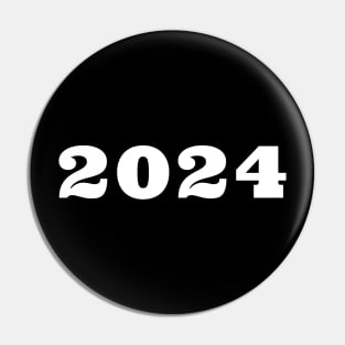 Class Of 2024. Simple Typography 2024 Design for Class Of/ Graduation Design. White Pin