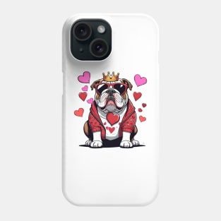 "Bulldog Love King" Phone Case