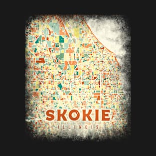 Skokie Illinois US map T-Shirt