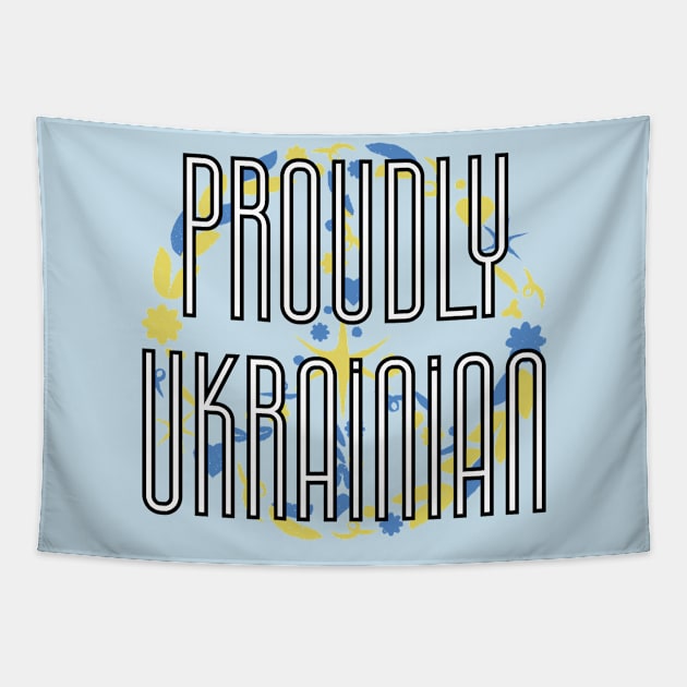 Proudly Ukrainian -peace Tapestry by QUOT-s