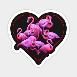 My Flamingo Heart Magnet