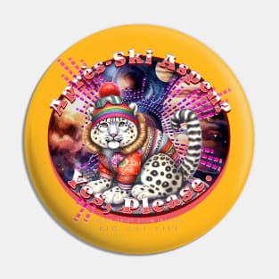 Apres-Ski Aspen Cosmic Beanie Snow Leopard 6FL Pin