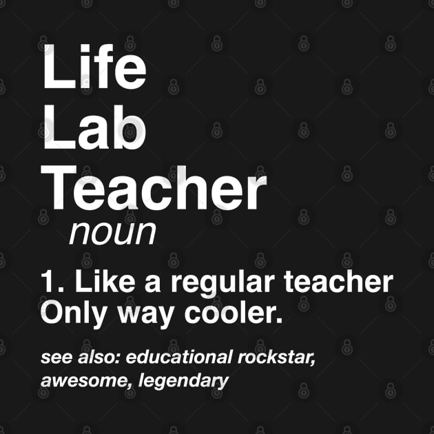 Life Lab Teacher Definition Career Defined Job Gift by Inspire Enclave