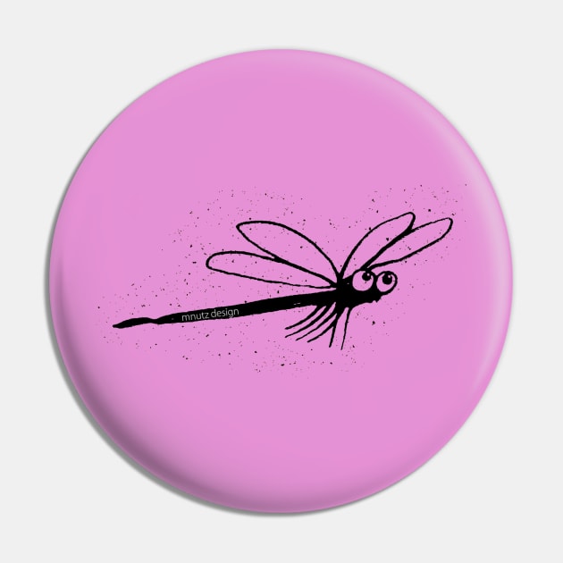 Funny Dragonfly Pin by mnutz