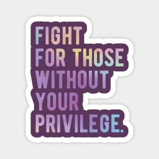 black lives matter masks Fight for those without your Privilege black ,hydro, Watercolor Magnet