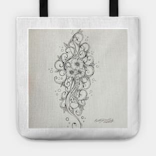 Floral Swirls Tote