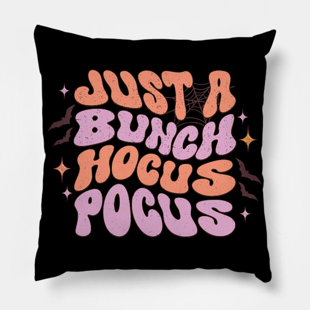 Halloween art ideas - Just a bunch hocus pocus Pillow by SylwiaArt