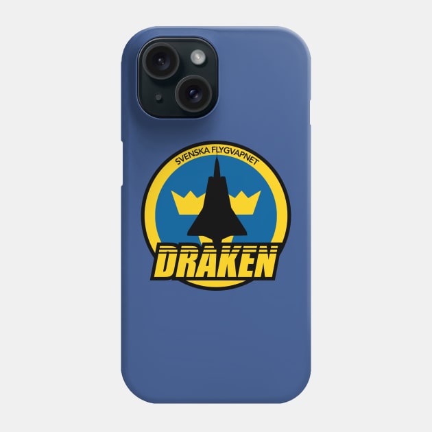 Svenska Flygvapnet Draken Phone Case by TCP