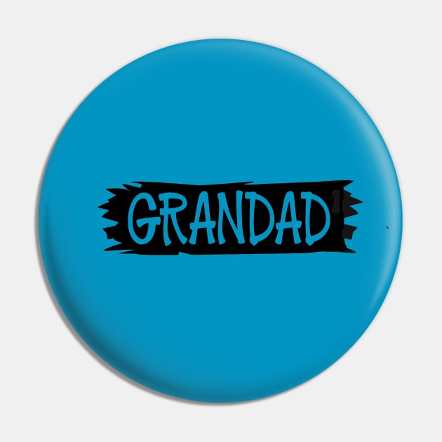 Grandad Granddad Grandfather Papa Pappaw T-Shirt Pin by Imp's Dog House