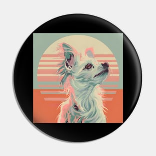 Retro Chinese Crested: Pastel Pup Revival Pin