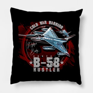 Convair B58 Hustler Fighterjet Vintage Aircraft Pillow