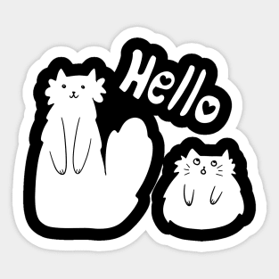 Party Cat Stickers for Sale