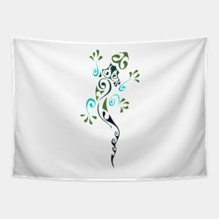 Black-Green Lizard Tapestry