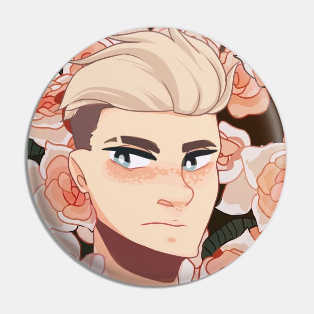 Flowers - Deacon Pin by AstralArts