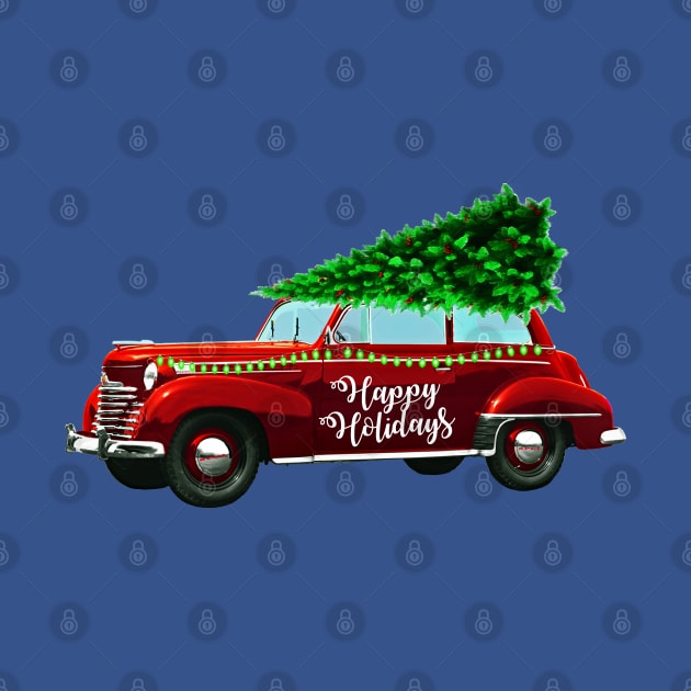 Merry Christmas Holidays Car by holidaystore