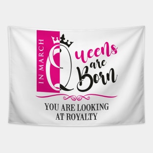 March Birthday Queen Tapestry