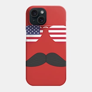 July 4th stache Phone Case