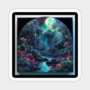 Enchanting Moonlit Foliage (624) Magnet