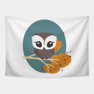 Owl autumn Tapestry