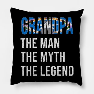 Grand Father Northern Marianan Grandpa The Man The Myth The Legend - Gift for Northern Marianan Dad With Roots From  Northern Mariana Islands Pillow