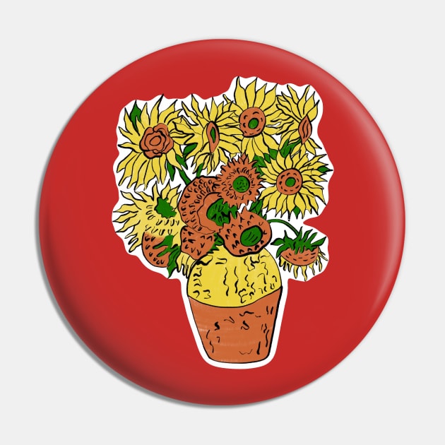 Sunflowers Pin by EV Visuals