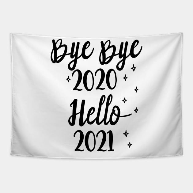 Hello 2021, Happy New Year 2021 Christmas, Merry Christmas Tapestry by artspot