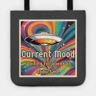 Current mood: abduct me. Uap/ufo retro vintage. Tote