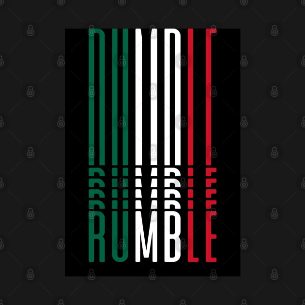 Rumble boxing mexico badge by PosterpartyCo