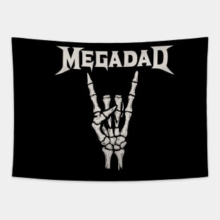 Megadad Retro 90s Hard Rock Band Heavy Metal Father's Day Tapestry