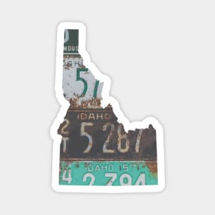 Vintage Idaho License Plates Magnet