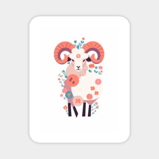 Stunning Capricorn Zodiac Illustration Magnet