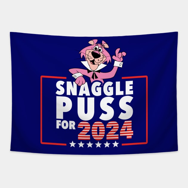 Snagglepuss for President 2024 USA Tapestry by LuisP96