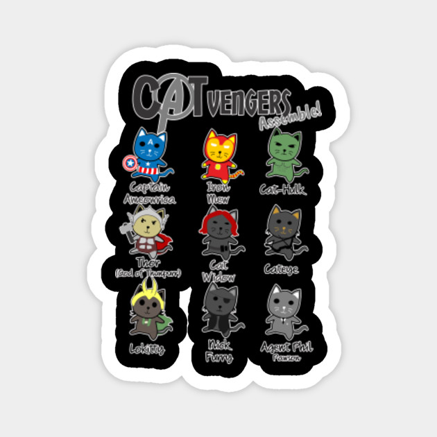 Kitty Cat Avengers Superhero Cat T Shirt Cat Magnet Teepublic