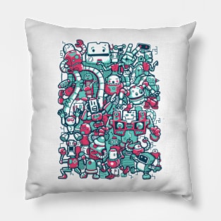 Robo Party Pillow