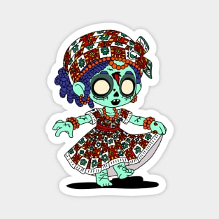 Cute West African Zombie Magnet