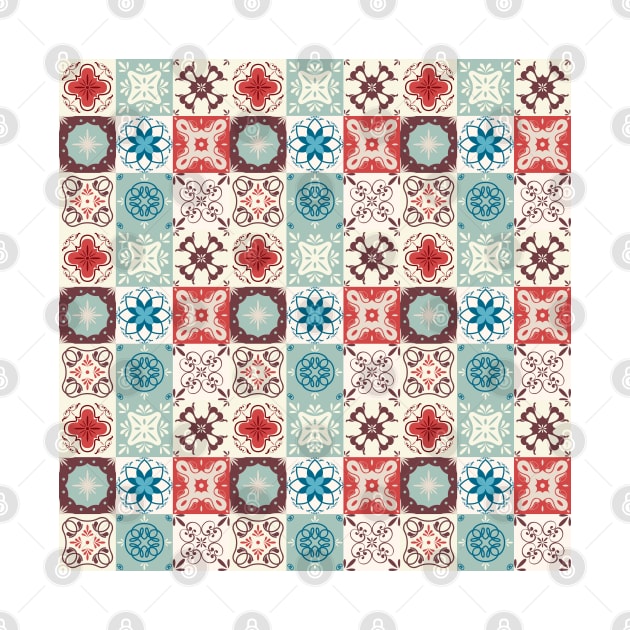 Azulejo #16- vector Portuguese Moorish pattern by GreekTavern