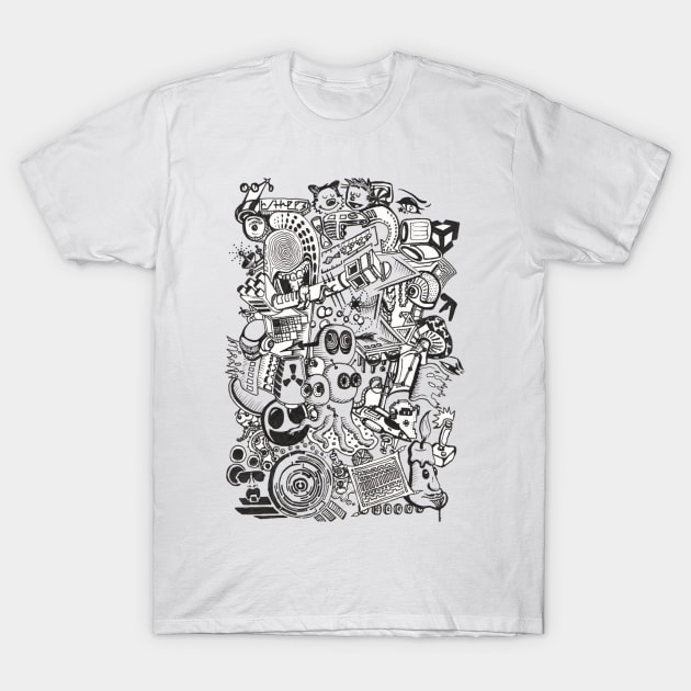 Doodle Art T-shirt herr