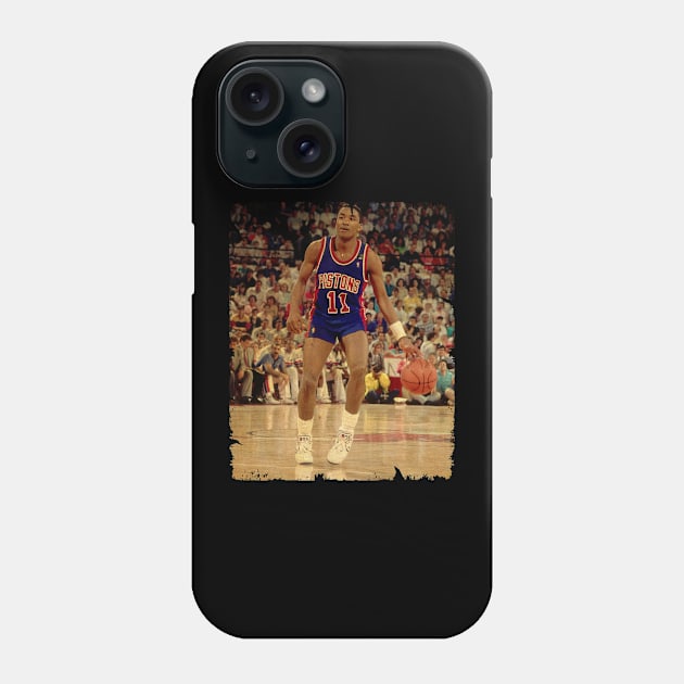 Isiah Thomas - Vintage Design Of Basketball Phone Case by JULIAN AKBAR PROJECT