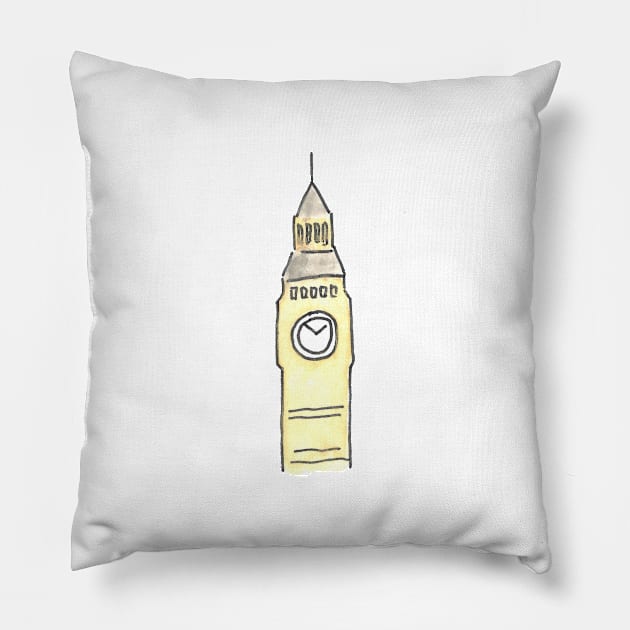 London Icons: Big Ben Pillow by buhloop.icons