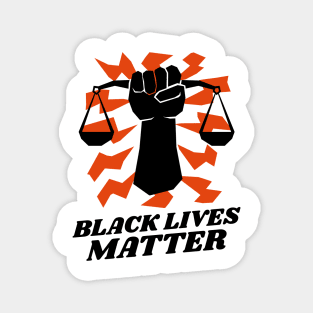 Black Lives Matter Justice for all People Magnet