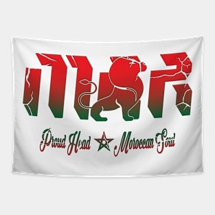 Proud Morocco Flag Gift Moroccan Lovers For Men's Women's Tapestry
