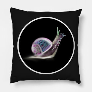 Snail sticker Pillow