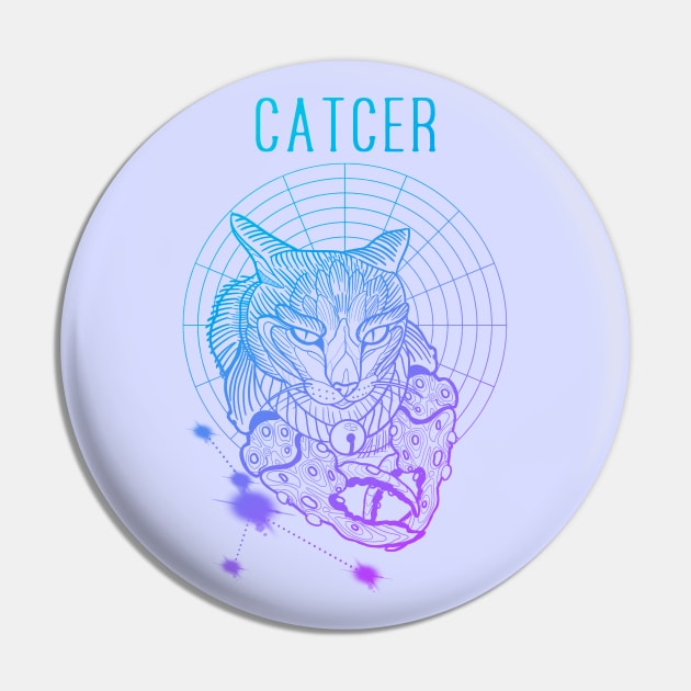 A zodiac cattery: cancer - catcer Pin by Blacklinesw9