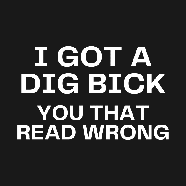 I got a dig bick by Word and Saying