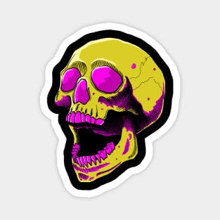 Screaming Skull, Now In PINK Magnet