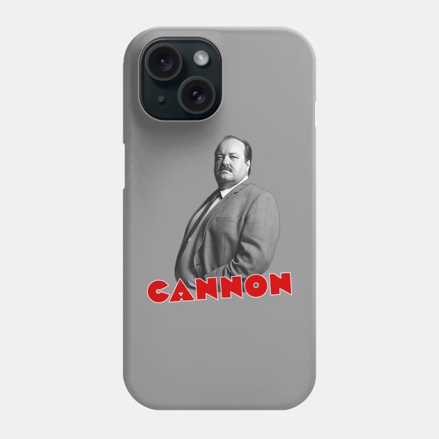 Cannon - Frank Cannon - William Conrad - 70s Cop Show Phone Case by wildzerouk