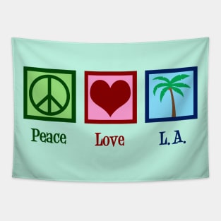 Peace Love Los Angeles Cute L.A. Tapestry